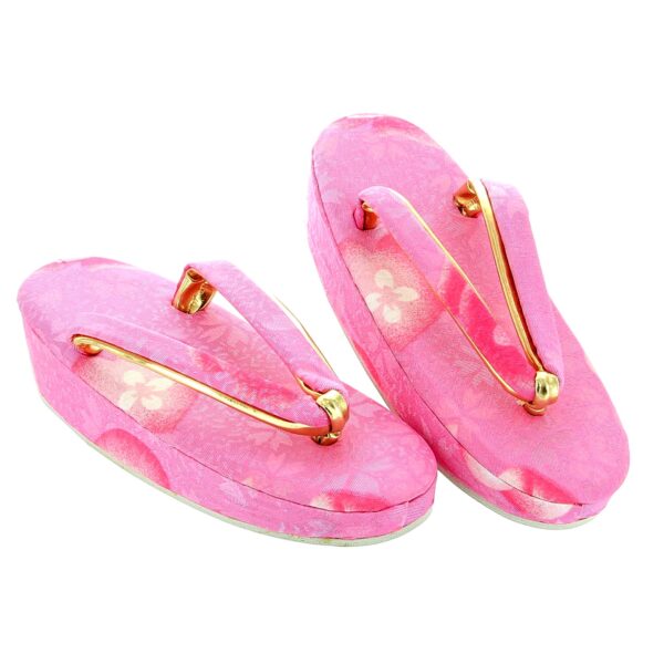 Children's Pink Kimono Zori Japanese Sandals