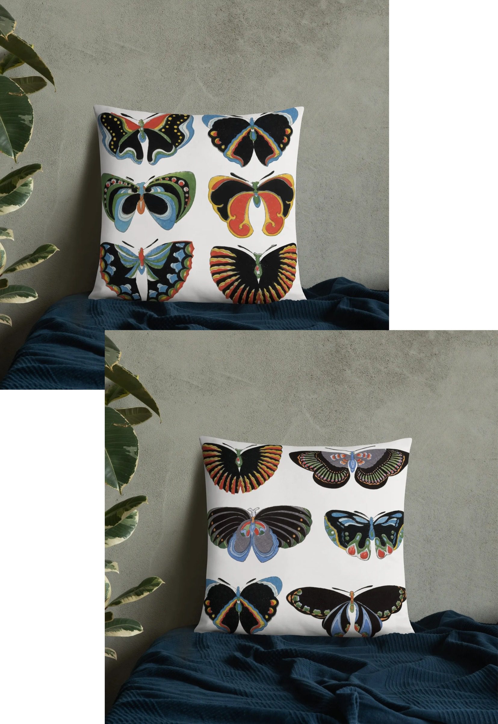 Two in One Throw Pillow Butterflies