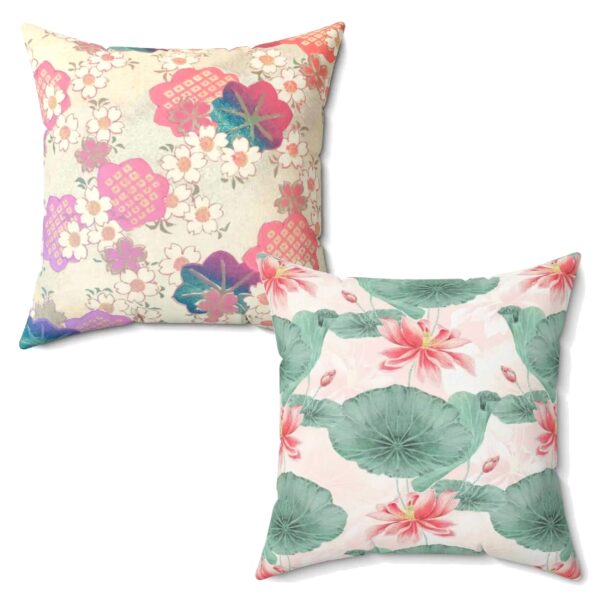 Sakura and Lily Two in One Throw Pillow
