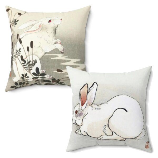 White Rabbits Two in One Throw Pillow
