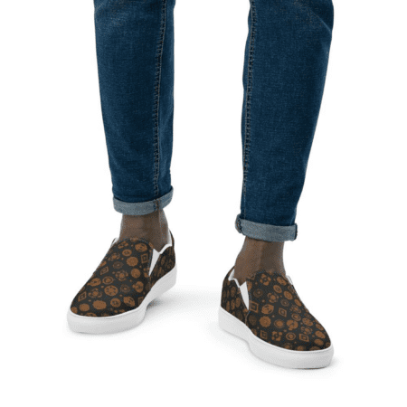 Classic Pattern Men’s slip-on canvas shoes