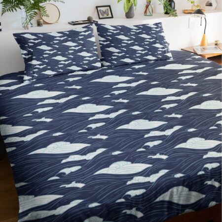 Blue Waves Custom Comforter