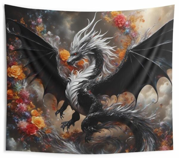 Rose Dragon Indoor Wall Tapestry