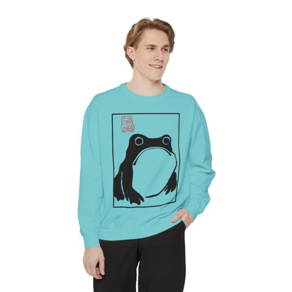 Grumpy Frog #1 Unisex Garment-Dyed Sweatshirt - Image 14